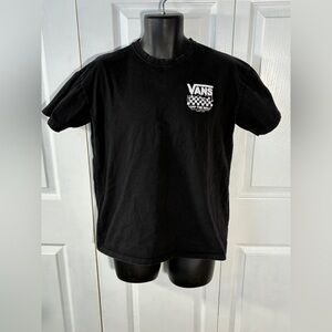 Black Vans Off The Wall Dripping Logo Graphic T Shirt